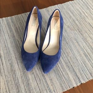 Cole Haan blue suede heels